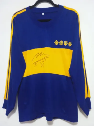 Camisa Boca Juniors Metropolitano 1981 #10 Maradona Autografada Certificada