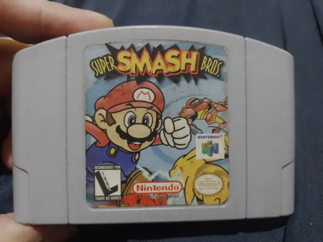 Vendo cartucho original super smash Bros do Nintendo 64 original !!!!