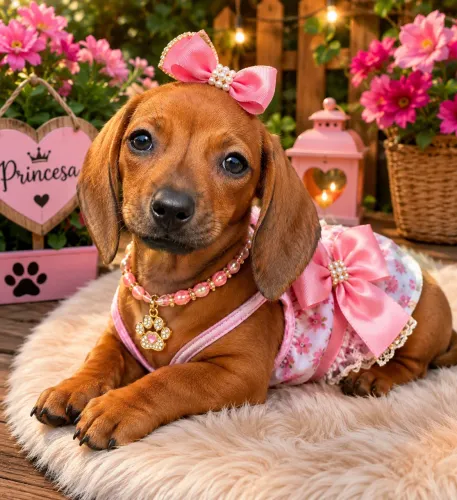 Dachshund fêmea caramelo 60 dias
