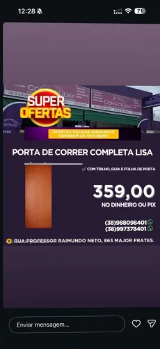 Kit Porta de Correr Completa Lisa