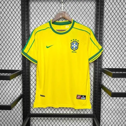 Camisa Retro Brasil 1998 Ronaldo P, M, G