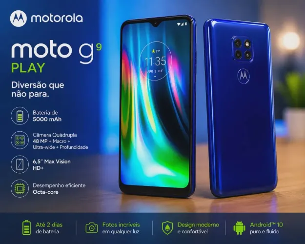 Moto G9 64 Giga celular impecável 