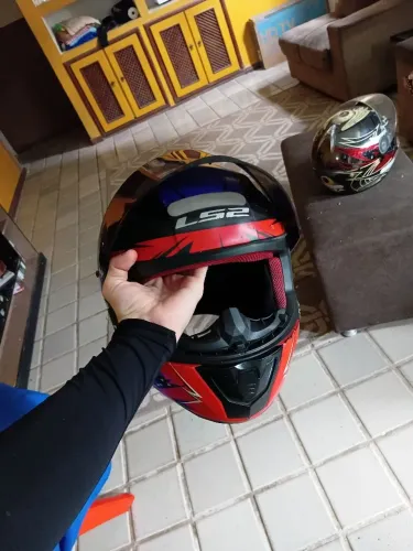 Capacete ls2 rapid pra vender ligeiro, lente camaleão