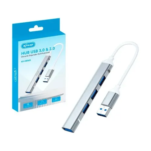 Hub Usb 3.0 (1 Porta) e 2.0 (3 Portas) Knup - Hb500 *ENTREGA GRÁTIS*