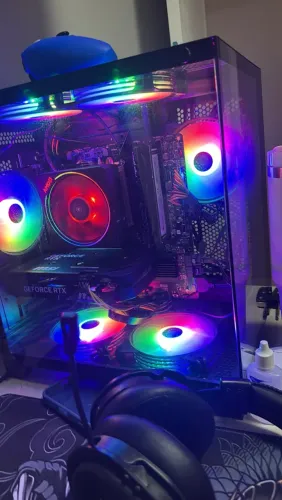 PC GAMER RTX 5060 R5 5600 20GB DDR4 PLACA MÃE WIFI E BLUETOOTH