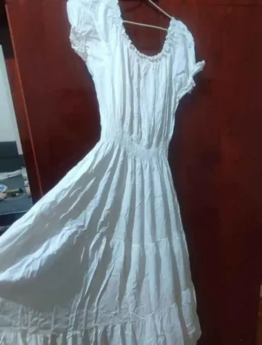 Vestido longo ciganinha