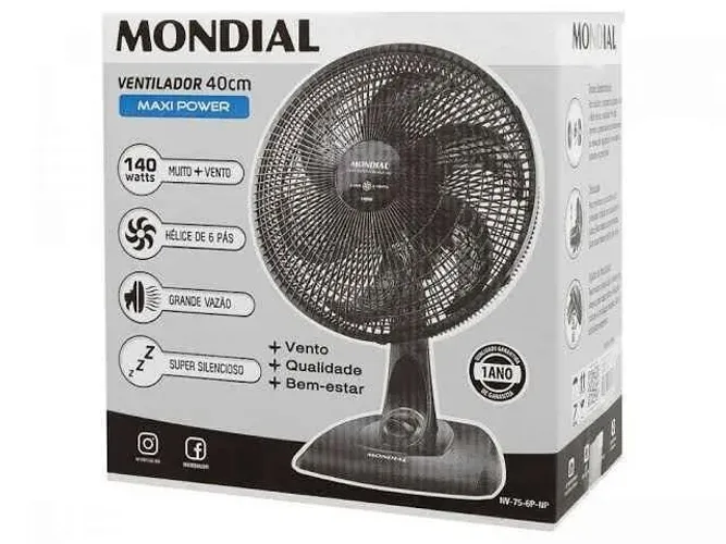 Ventilador de Mesa Mondial 40cm Vento Forte R$ 170,00 Fazemos Entrega