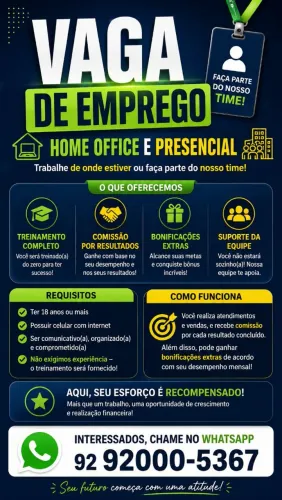 VAGAS DISPONÍVEIS