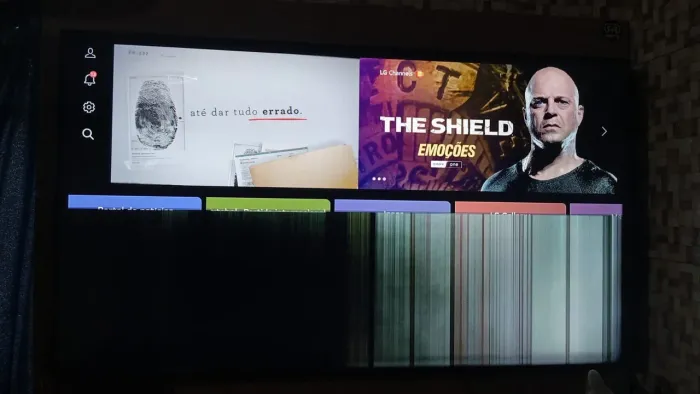 Vendo tv smart LG 55 POLEGADAS, "COM DEFEITO NA IMAGEM",