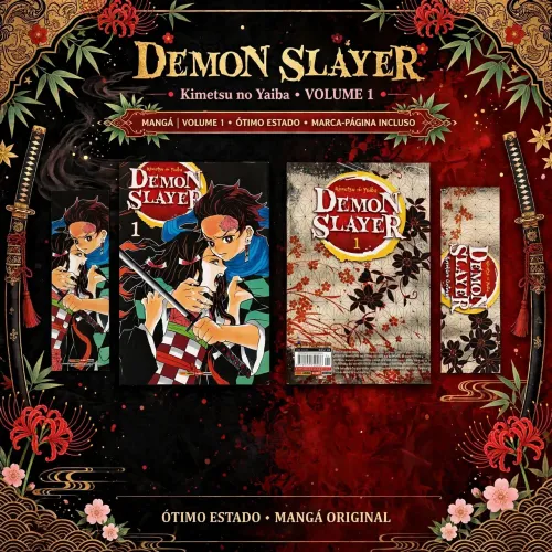 Demon Slayer Vol. 1 Original - Ótimo Estado + Marca-Página