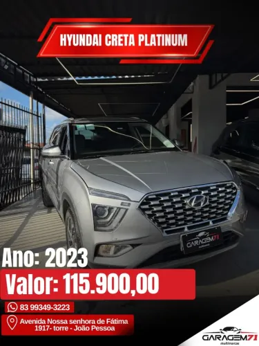 Hyundai Creta Platinum 1.0 TB 12V Flex AUT 2023