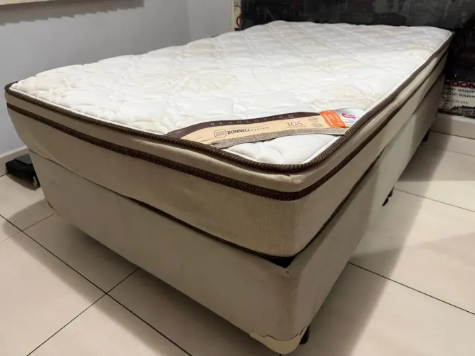 Cama box - Solteiro (120cm larg x 200cm comp.)
