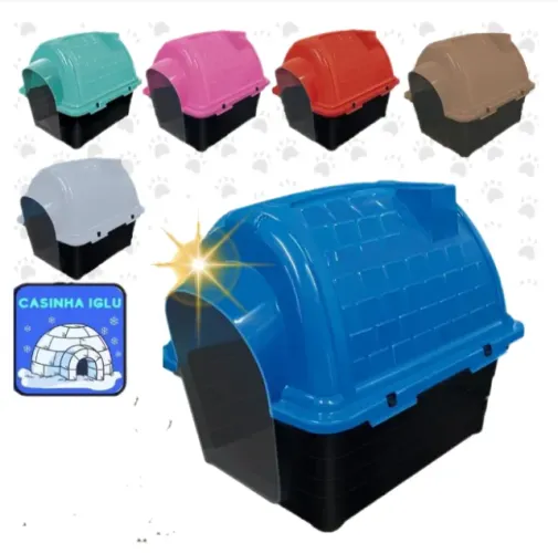 Casinha Plastica Iglu Furacao Pet Diversos Tamanhos