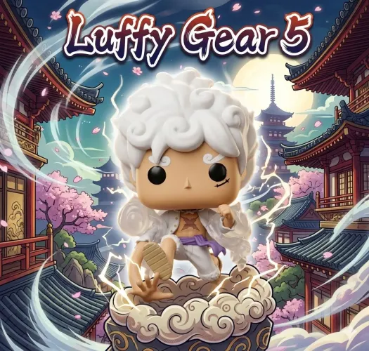 Boneco Luffy Gear 5 One Piece Vinil
