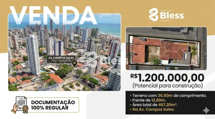 Terreno Comercial à Venda em Localização Estratégica na Avenida Amintas Barros - Natal/RN