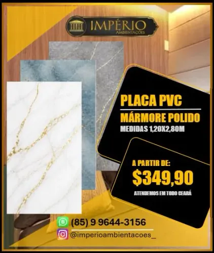 Painéis pvc efeito mármore em promoção