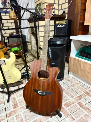 Violão Tagima Dallas Mahogany - Aço - Elétrico 