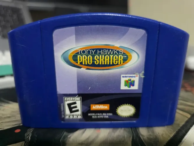 Tony Hawk's Pro Skater (Edição Azul), Nintendo 64, Jogo Original, Labels Originais