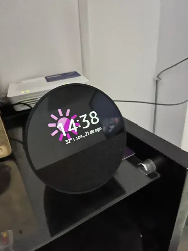 Echo Spot 2024 Com Alexa Despertador Inteligente Preto