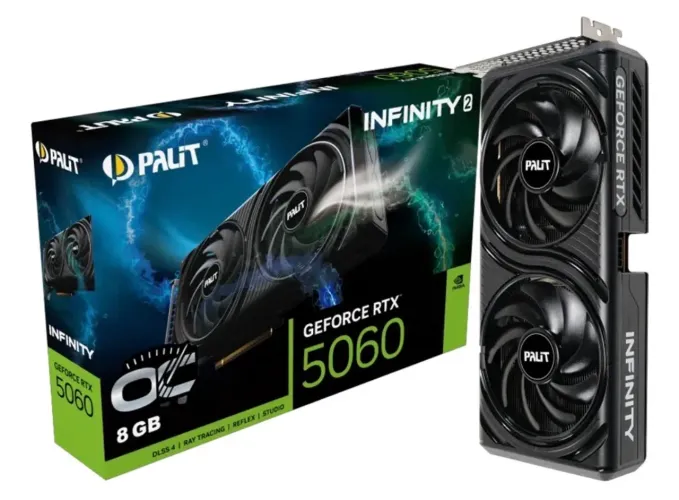 RTX 5060 Palit Dual 8GB - Nova, Lacrada