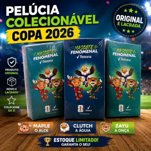 Pelúcia Colecionável Copa 2026 | Original | Nova e Lacrada