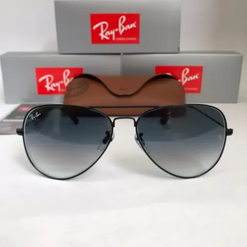 óculos de sol ray ban aviador black degrade lentes de cristal