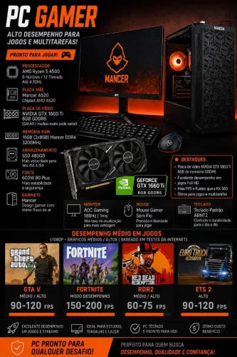 Pc Gamer Completo troco em iPhone