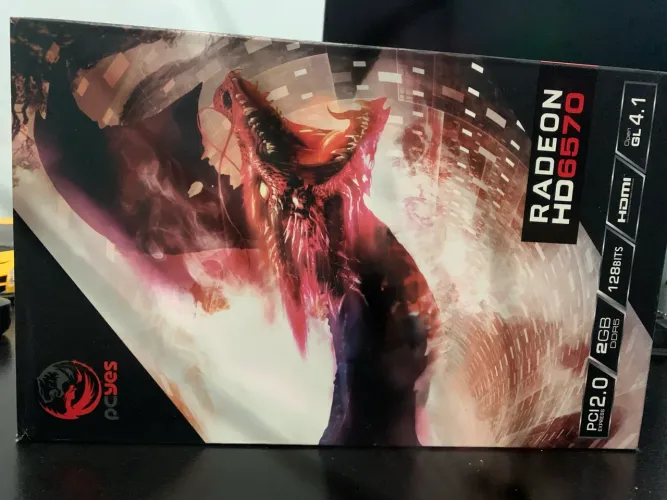 Placa de Vídeo Radeon HD 6570 2GB DDR5 - Funcionando Perfeitamente