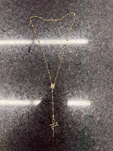 Terço ouro 18 personalizado 5,8g