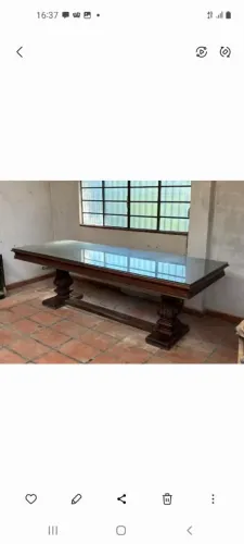 Mesa de Imbuia Trabalhada 2,60 x 1,00m
