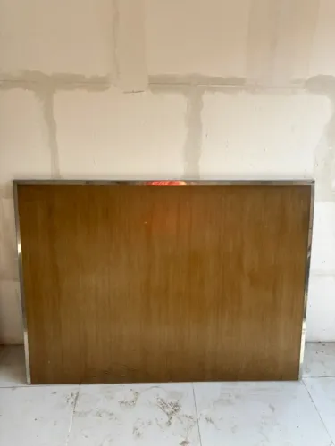 Painel MDF 1,50 x 1,10 - Moldura em Alumínio Cromado