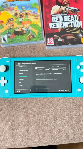 Nintendo Switch Lite azul turquesa 32GB Seminovo console portátil! 