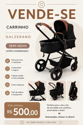 Carrinho de bebê galzerano