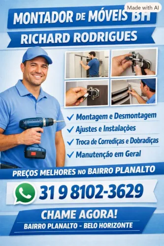 Bairro planalto montagem de móveis e serviços.