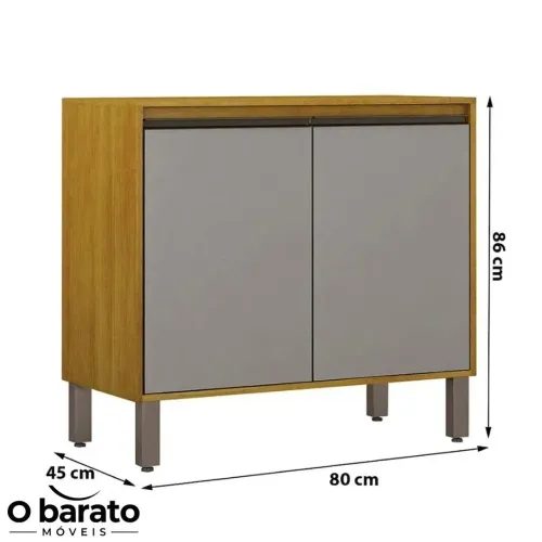Balcão 2 portas 80 cm Eduarda