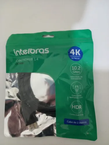 Cabo HDMI 2 Metros Reforçado Intelbras Novo Lacrado