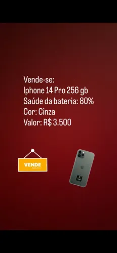 Vendo I phone 14 Pro 256gb