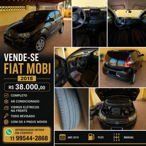 Fiat Mobi Like 1.0 Fire Flex 5P. 2018