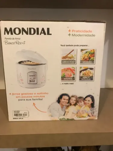 PANELA DE ARROZ ELÉTRICA MONDIAL BIANCA RICE 4 - NOVA LACRADA 127V