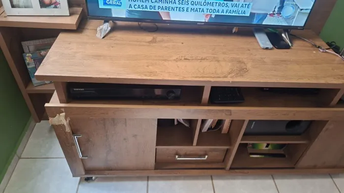 Conjunto Rack e painel 