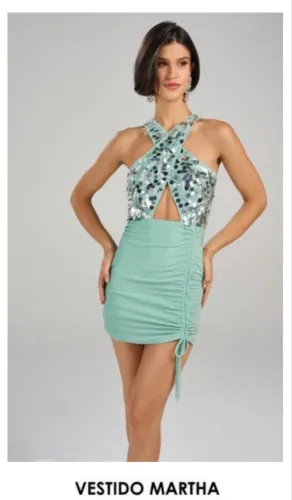 Vestido verde Mondabelle