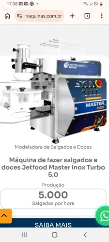 MÁQUINA MODELADORA DE SALGADOS INOX