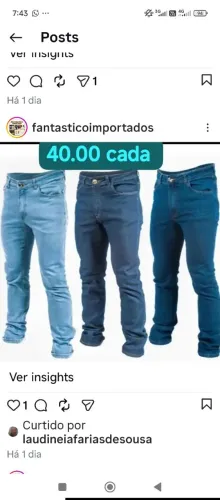 Calça jeans super confortavel
