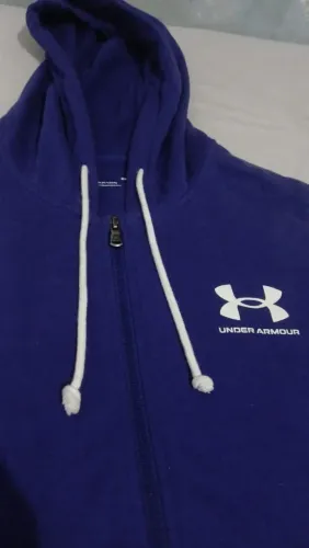Blusao under armour rival terry azul marinho