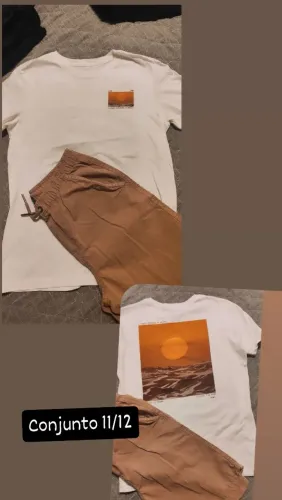 Conjunto menino tamanho 11/12
