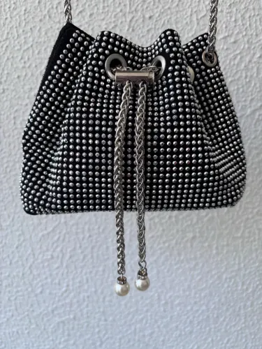 Bolsa Clutch  Strass Mini  (saquinho, nunca usada)