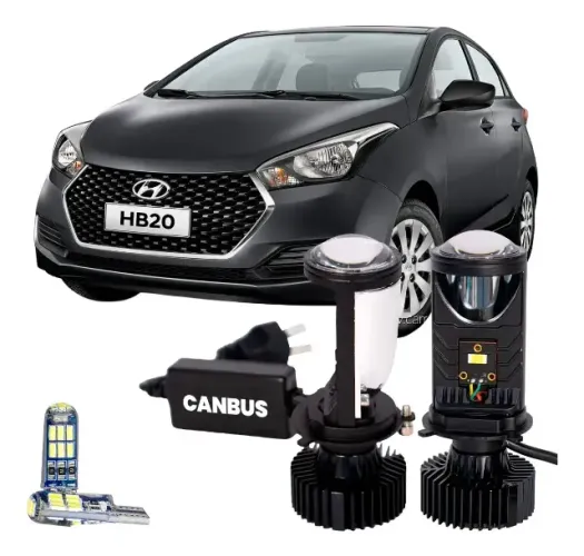 Lampadas Ultra Led Hb20 2016 A 2019 H4 20000lm 6500k H4