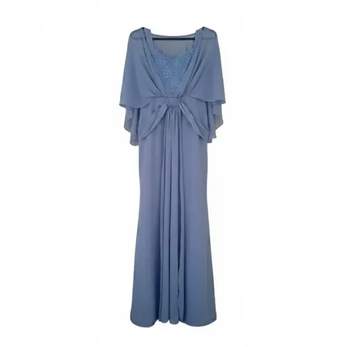 Vestido azul serenity para madrinha