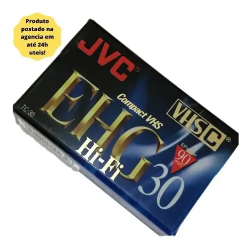 fita cassete de video vhs-c jvc de filmadoras panasonic, jvc, rca, gradiente
