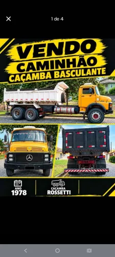 Caminhão caçamba Basculante